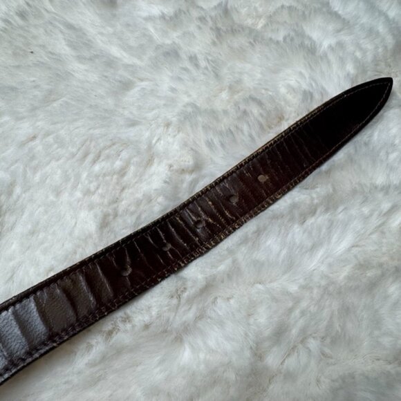 Lucchese Western Cowgirl Southwestern Buckle Belt Vintage Leather Size 36 BLAA37 - Picture 11 of 11